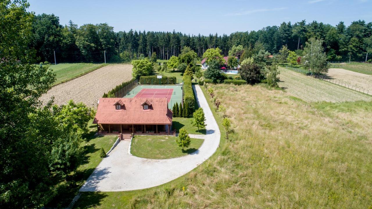 Old Oak House With Pool Villa Marusevec Buitenkant foto